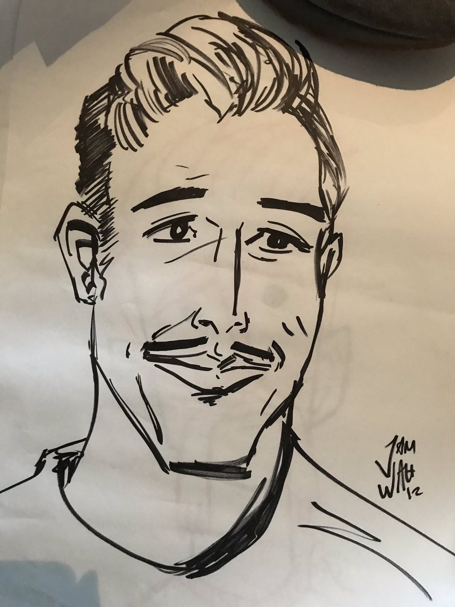 Having a clear out and found this portrait of me by @JAM_WAH  he good