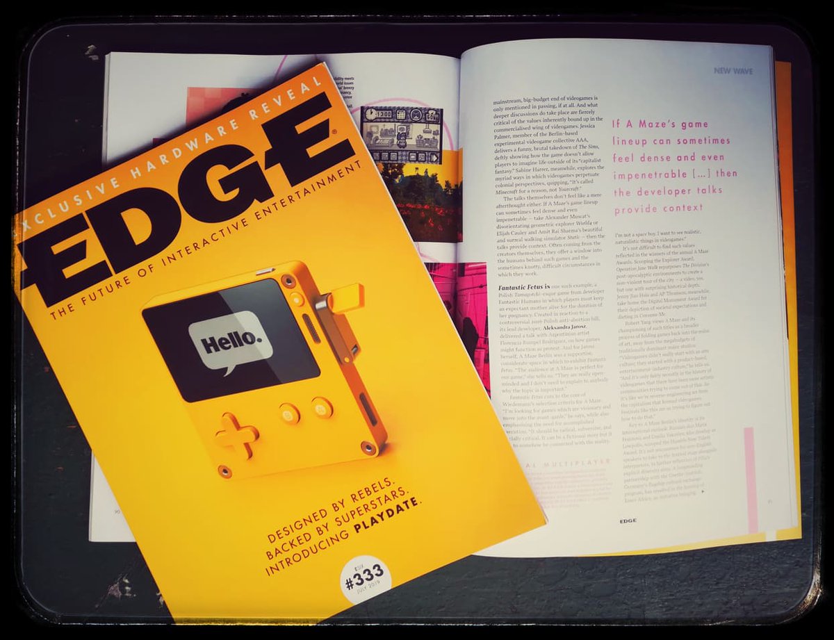 cyangmou's tweet photo. Fantastic Fetus got featured in the newest @edgeonline
thanks to @lewis_gordon with whom we spoke during @AMazeFest

A dream came true.

You can play it here:
https://t.co/gFkdlS4qbj

@AKJarosz @AncientPixel_AP @asebist
#gamedev #indiedev #screenshotsaturday #indiegame @ST0RN0 https://t.co/9NyaSEmhzi