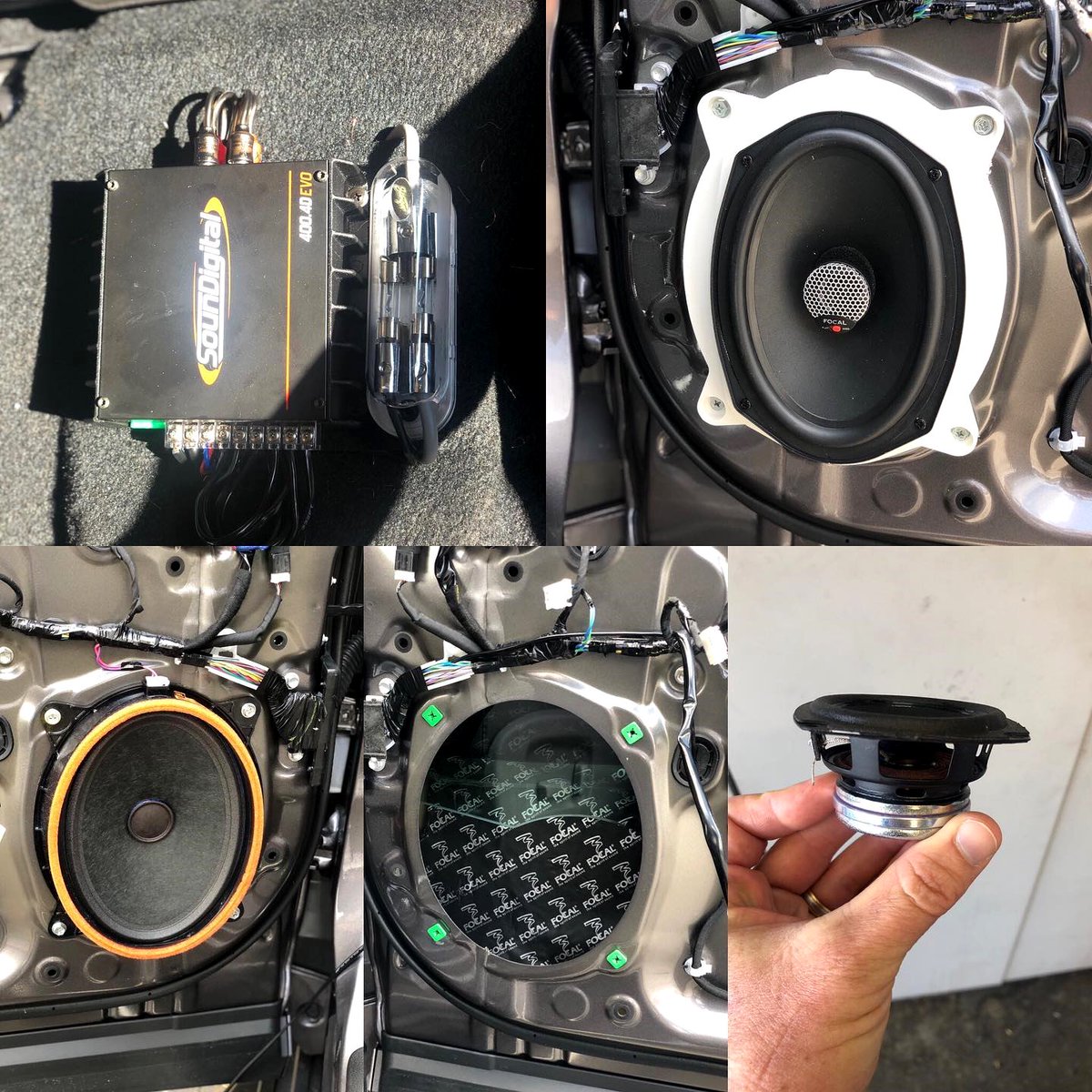 Highlander just got a factory JBL upgrade replacement. Soundigital 400.4 playing a pair of focal 6x9 integration series speakers in the front doors and beyma 3” speakers for the dash. Client was very pleased with the end result. #blvdaudio #beyma #focal #soundigital #blvdmasterch