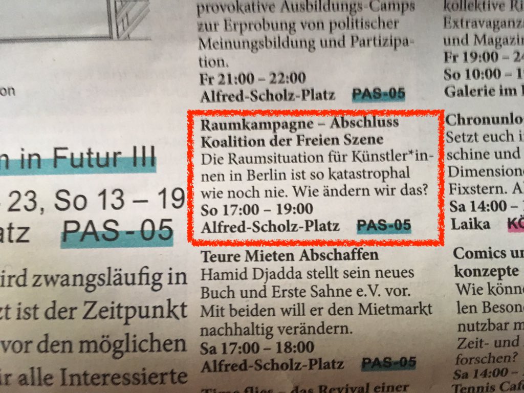 Koalition der Freien Szene Berlin tweet media