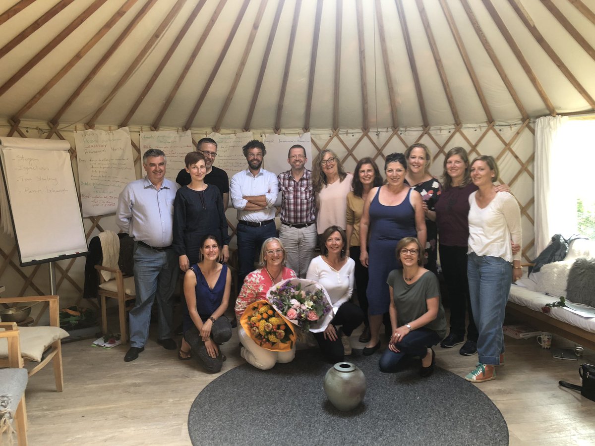 DrMarkWiddowson's tweet photo. So today I’ve been teaching #TransactionalAnalysis in a Yurt with my dear friend and colleague Linda Hoeben and a smashing bunch of TA coaches in the countryside at #Hoegaarden #Belgium. Another stimulating and enjoyable workshop with great students https://t.co/nYs1pClc7F