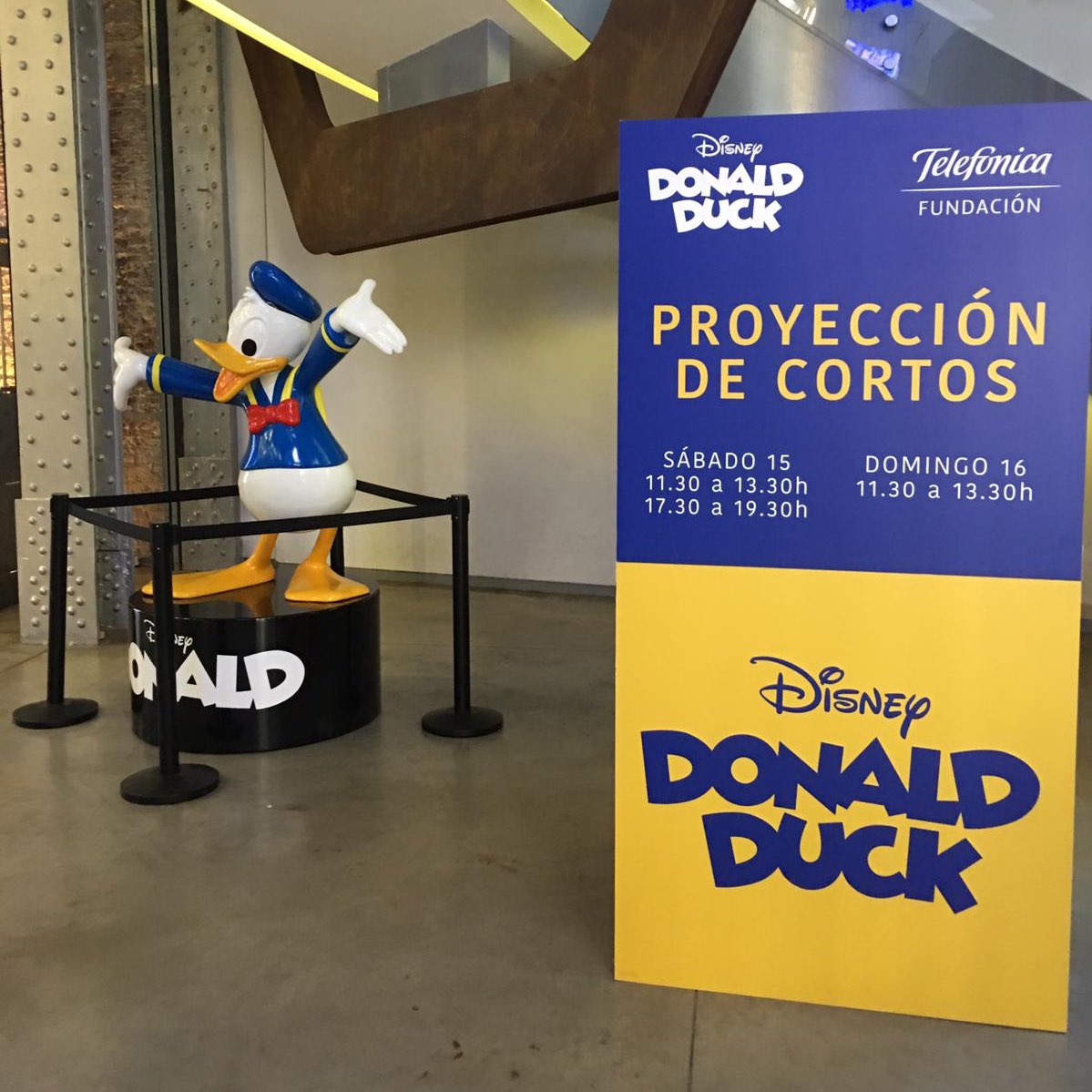 EstaPasandoNow's tweet photo. Este finde celebramos el aniversario de #Donald85 en @EspacioFTef con @DisneySpain 🦆 ✨🎉 ¡Entrada gratuita! https://t.co/bwlnbrhbXd