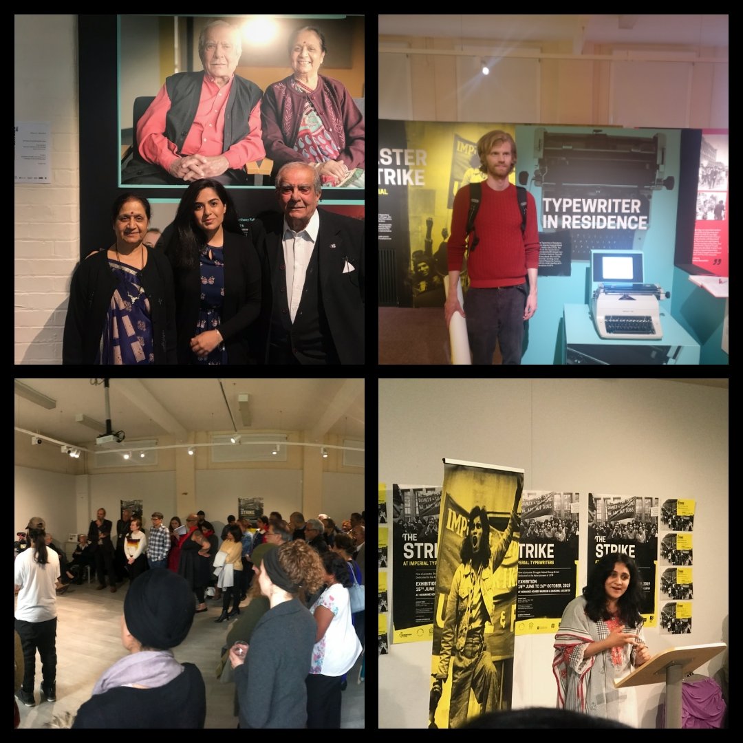 DivyaGhelani's tweet photo. A few snaps from last night's Private View of the @Imperial_Strike exhibition at #Leicester's Newarke Houses Museum - with fromer factory workers + families, co-curator #MarcBoothe @b3media + commissioned artist #MarkSelby @leicestermuseum https://t.co/bZQT7WnbLC