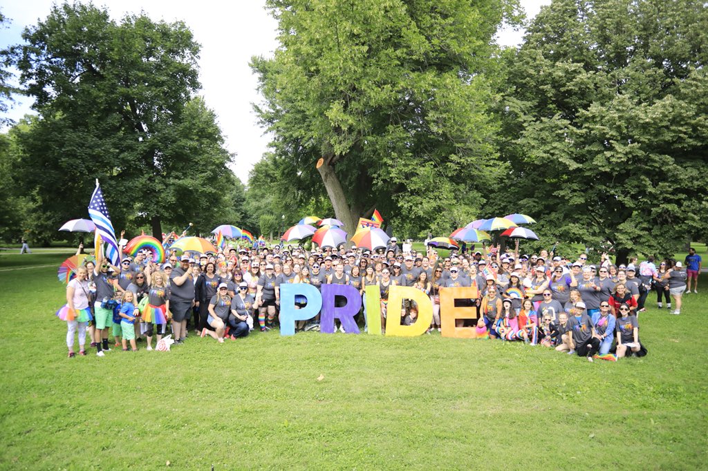 OhioHealth's tweet photo. Today we were proud to support the 2019 @officialcolumbuspride. Thank you for helping us celebrate diversity in our community. #Pride #OhioHealthPride #TeamOhioHealth and #WeBelieveInPrideForAll https://t.co/4nviCT1MpN