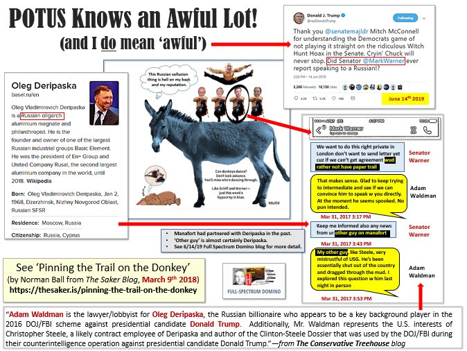 fullspecdomino's tweet image. Not Italy but HUGE! POTUS tip his hand on a whopper? He's clearly in-the-know. Did Sen Warner Propose Private Meeting on Foreign Soil with Russian State Actor? fullspectrumdominoes.wordpress.com/2019/06/15/did…
#NeonRevolt @g_occhionero @RedPill78 #SpyGateCoup @DPQ87968970 @CarrollQuigley1 @gatewaypundit