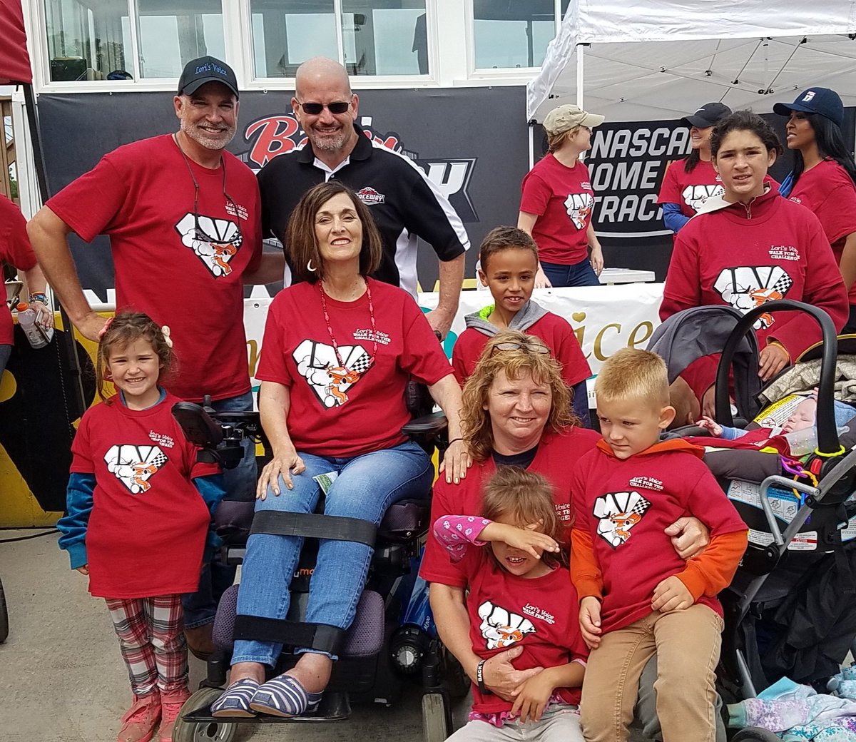 Such an honor and a privilege to be a part of the #LorisVoice Walk For The Challenged w/@loris_voice & @5285davhas at @BerlinRaceway