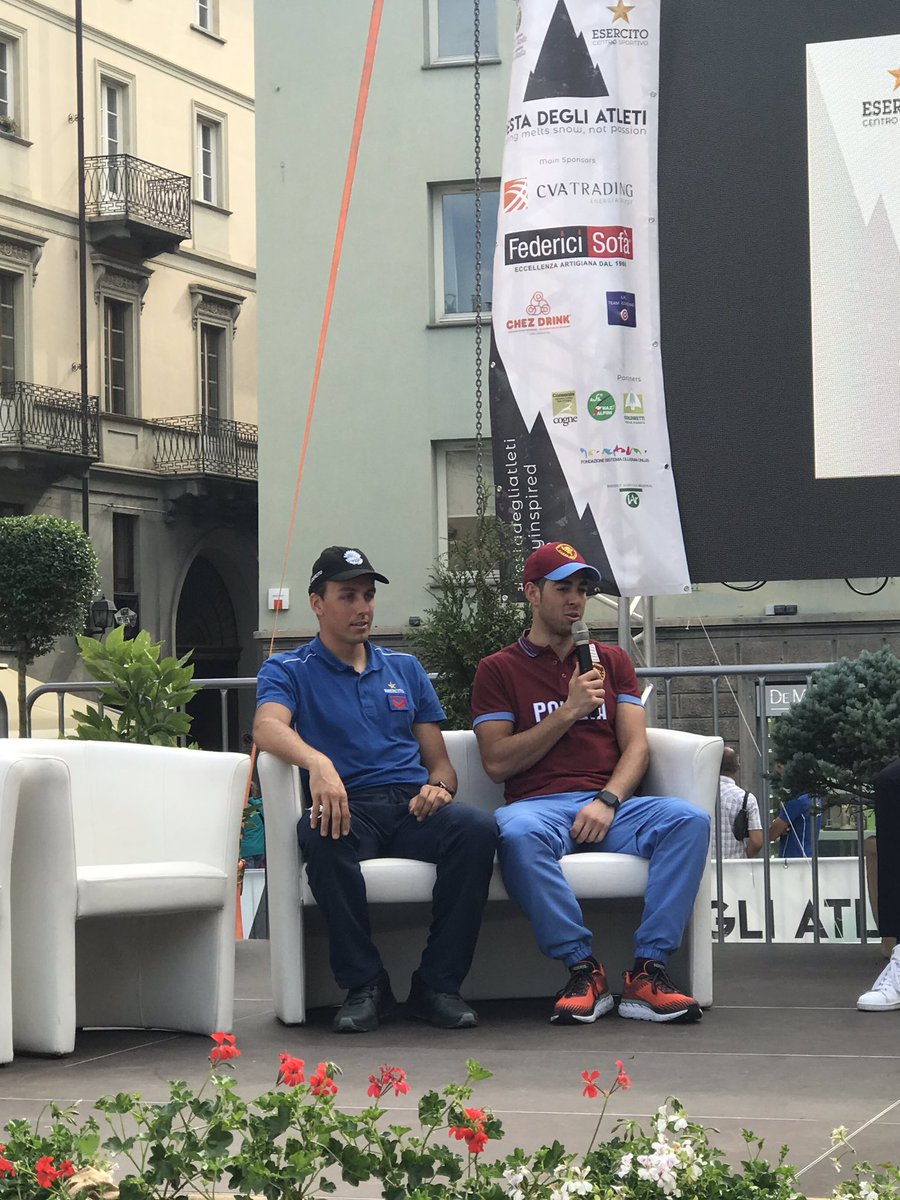Sul palco della #FestadegliAtleti  #FedericoPellegrino e <a href="/franci_defa/">Francesco De Fabiani</a> raccontano la gara di Coppa del mondo svoltasi a Cogne nel mese di febbraio