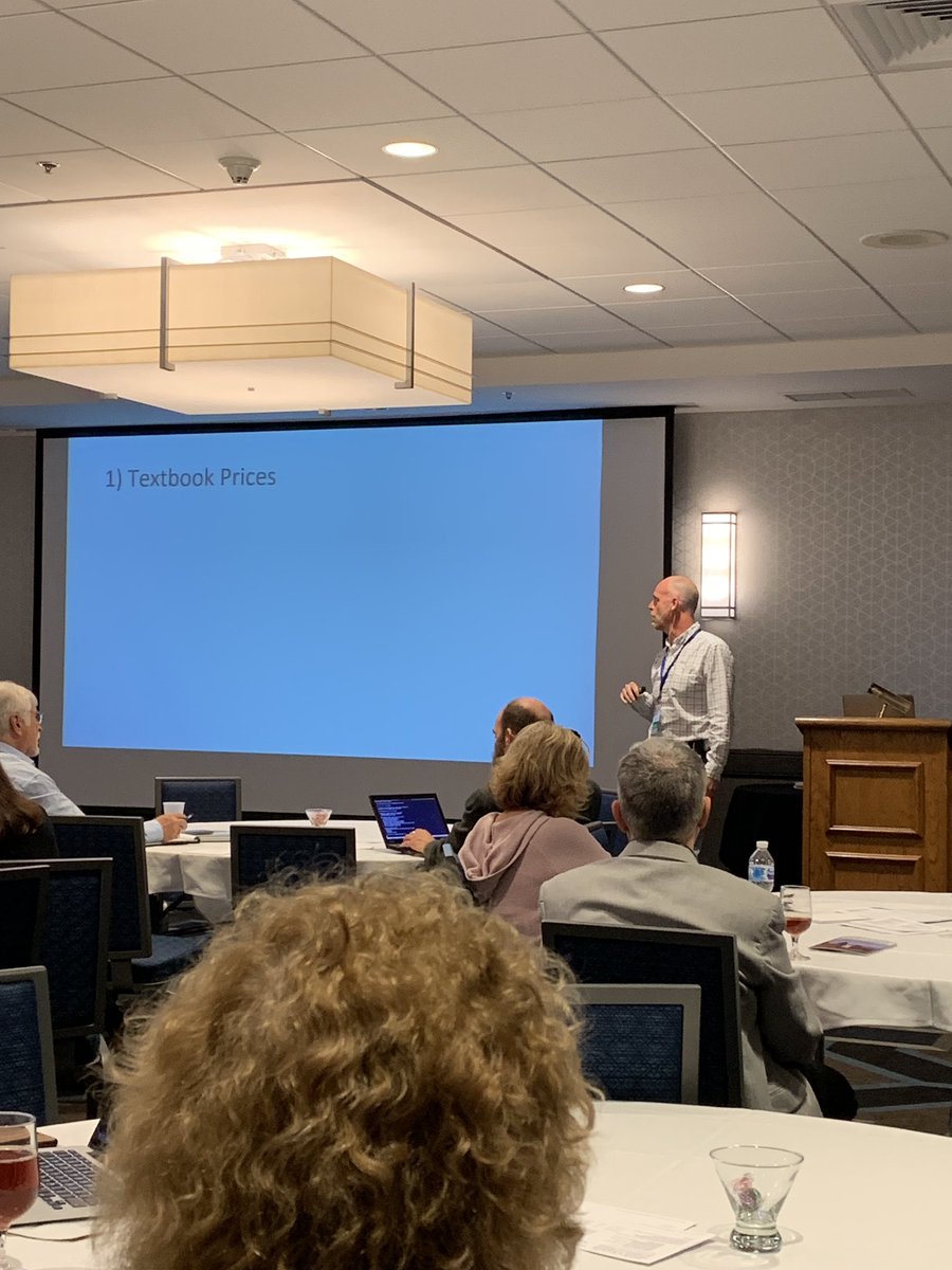 MikeKennamer's tweet photo. @blueprint_text talking about his OER experience at #TAAConf2019 https://t.co/b8qHmxnSxB