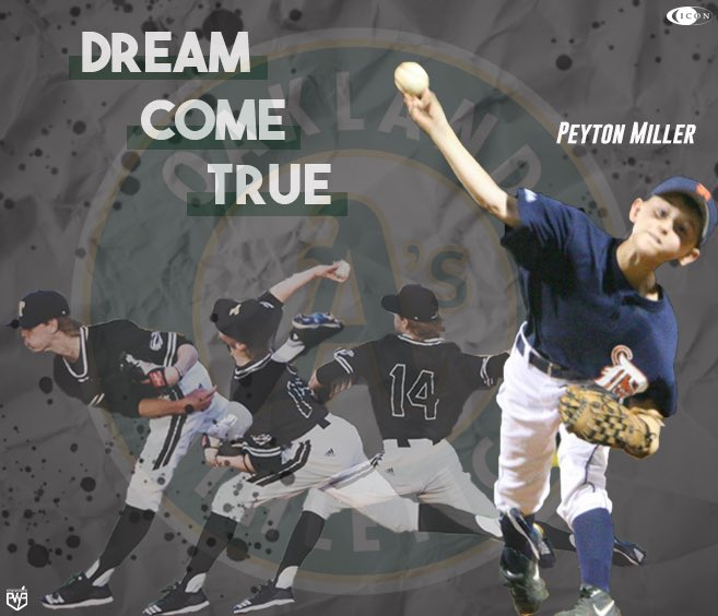 ICONbaseball's tweet photo. Another @iconbaseball guy making his dream a reality signing with the @Athletics. We are so proud of you, @peytonlee777! #iconFAMILY #dreamBIGGER #beyondthebaselines https://t.co/oUwlSNd7R2