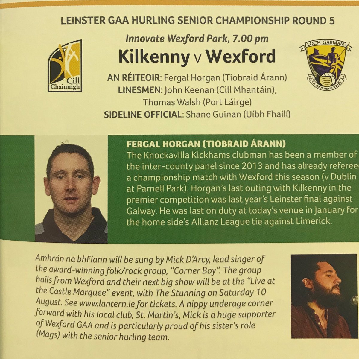 StMartinsGAA's tweet photo. Guess who’s going to be singing Amhrán na bhFiann this evening in @InnovateCloud Wexford?
#nippycornerforward
#thedorce https://t.co/8Pib7HcurG