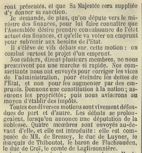1792_1815's tweet photo. 15 juin 1789 États Généraux. #Rabaut de Saint-Etienne propose également une motion dans laquelle il arrête la suppression des impôts, puis leur création pour la durée des États Généraux et le lancement d’un emprunt. https://t.co/8sPfbIkgtE