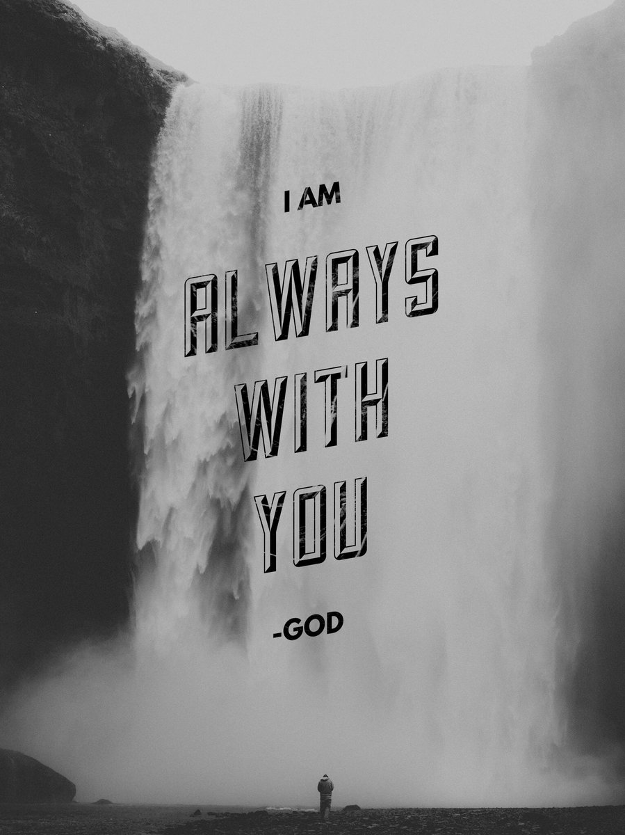 Thesheeptender's tweet photo. From day to day we need this reminder. He is always with us. He will never abandon us. https://t.co/GpTVGoU9k1