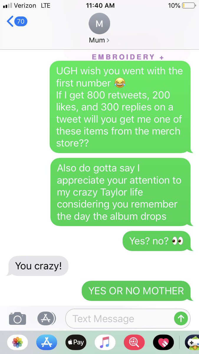 cuddlybaer11's tweet image. Alright y’all MY TURN! My mom went with the LOVER release date (impossible omg) HELP ME OUT GET ME MERCH! 

800 RTS, 200 likes, and 300 comments