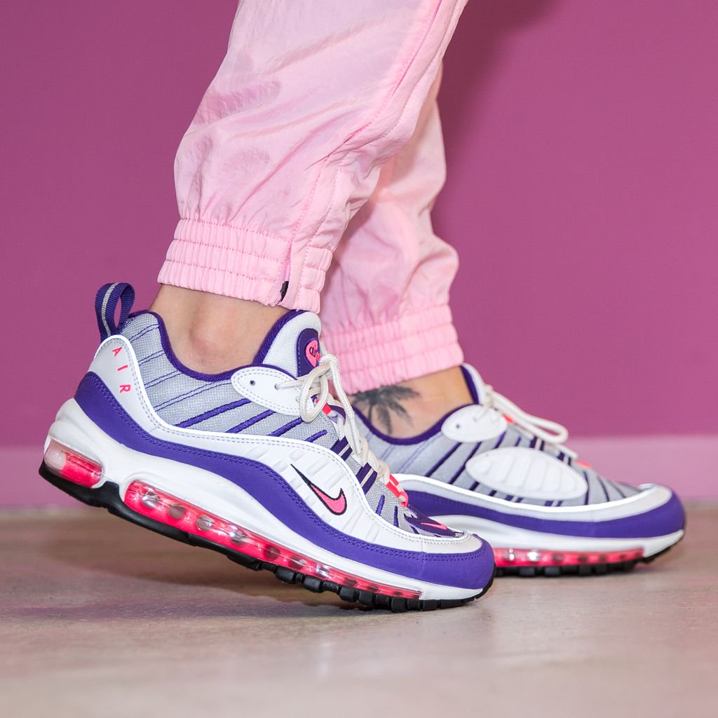 air max 98 white racer pink