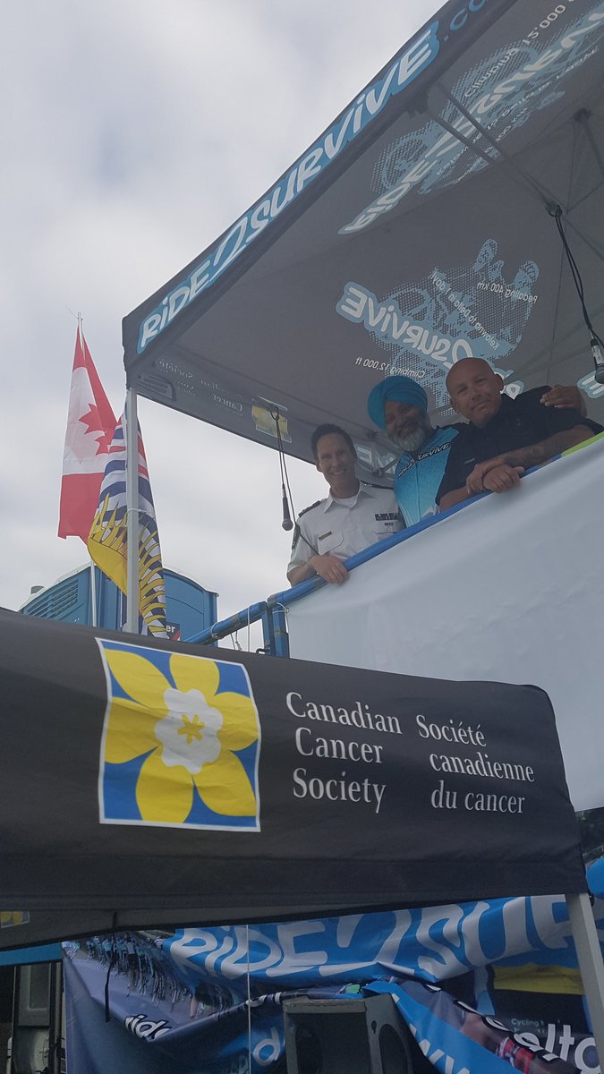 deltapolice's tweet photo. Fancy a pancake breakfast? Come to Tsawwassen Save On Foods where @ChiefNeilDubord just joined @CstUsipiuk in a pole sit for Ride to Survive, raiding money to fight cancer. 30 hours to go! https://t.co/GnPrPsmHj3