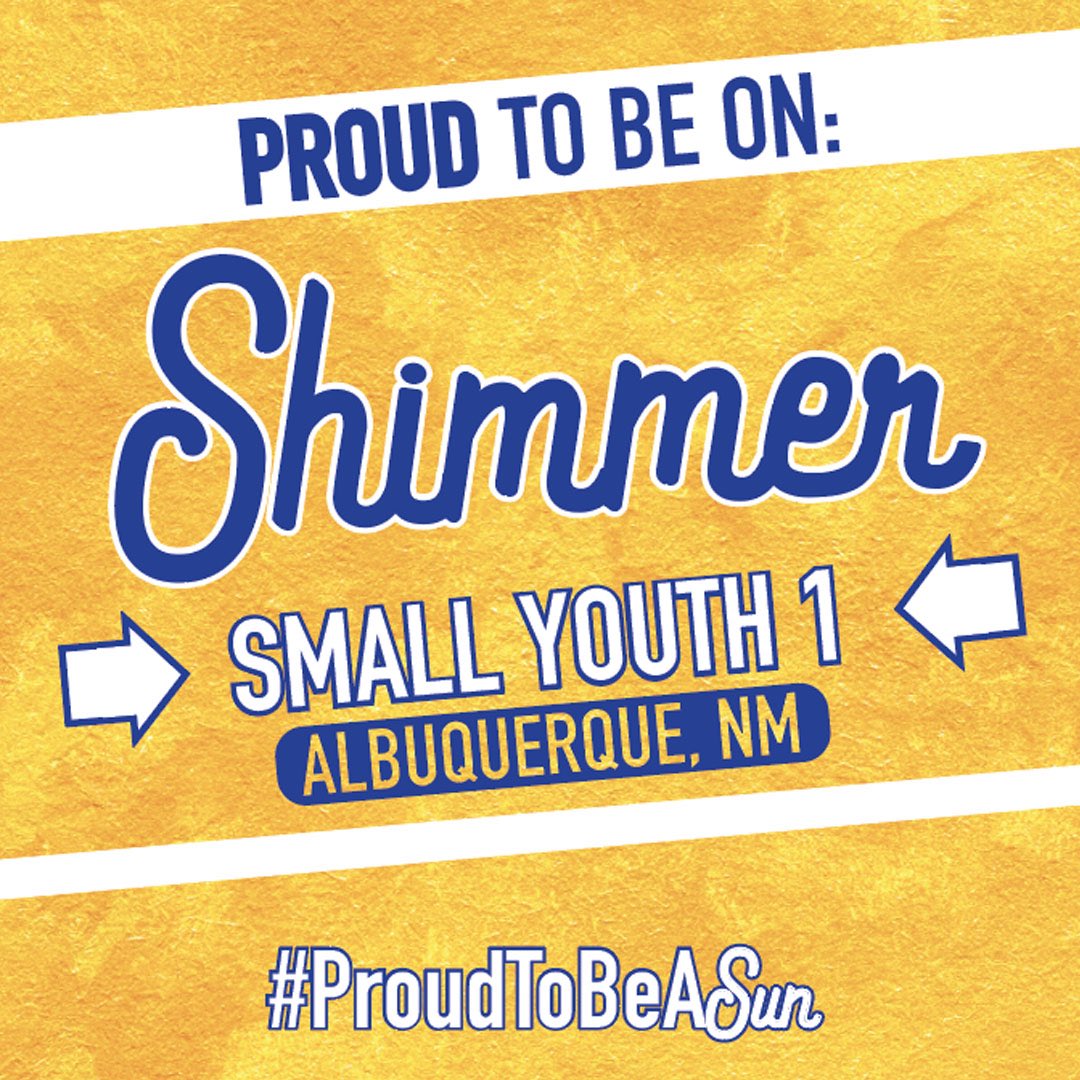 ca_denverco's tweet photo. .@ccs_nm will, once again, be shimmying on the mat with their small youth 1 team: SHIMMER

#ProudtobeaSun https://t.co/5sd17kBjZY