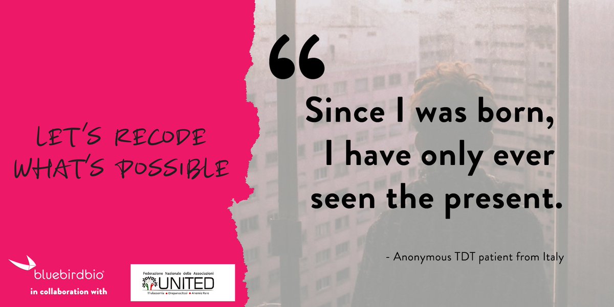 genetix_biotx's tweet photo. Thanks to Italian Patient Federation #UnitedOnlus, we asked 131 patients living with transfusion-dependent #betathalassemia in Italy what prospects they see for their future. We want to help #RecodeWhatsPossible #EHA24 https://t.co/j2tXriyF6w