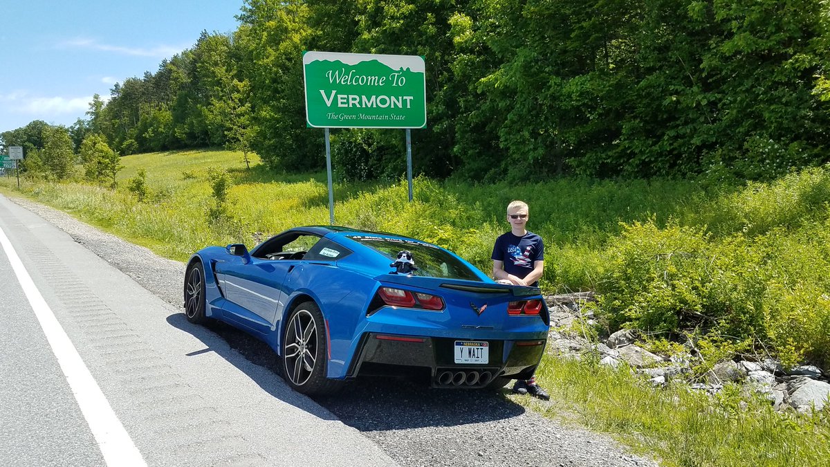 Whew! VT had a great sign as we were leaving. Back in New York, So "start spreading the news."

 Help us raise $48,000 for Autism Action Partnership (a non-profit).  No donations are used to pay my trip expenses.
gofundme.com/48-state-drive…
#48forAutism  #AutismAction  #MyPlace48