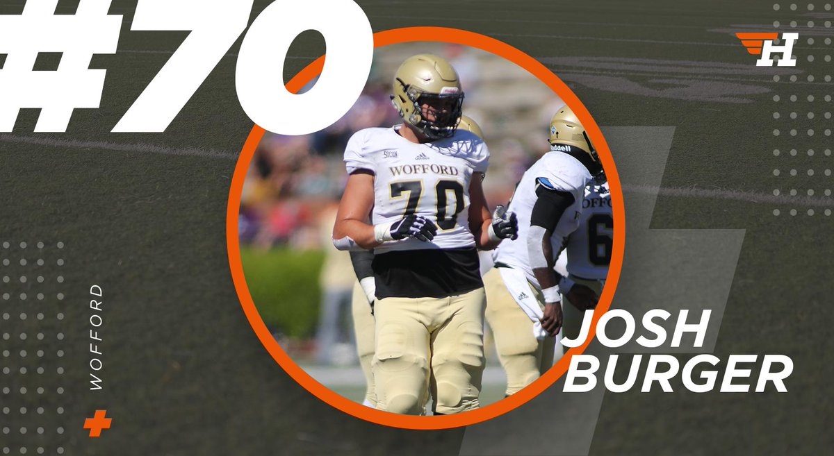 SamHerderFCS's tweet image. 2019 #FCS Kickoff Countdown: 70 Days, The Best Player Who Wears No. 70 Is @Wofford_FB&apos;s @JoshBurger70

Here&apos;s why: herosports.com/fcs/football-2…