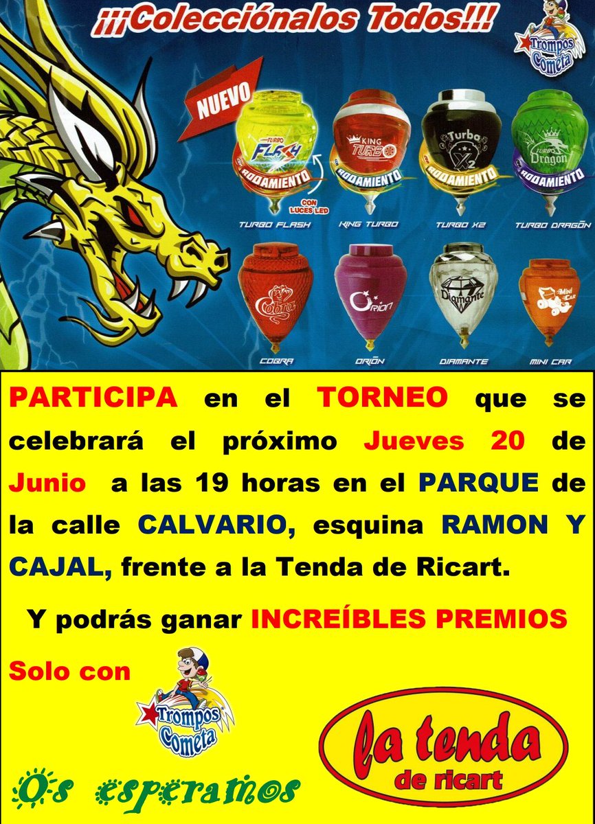 trompos cometa 2018