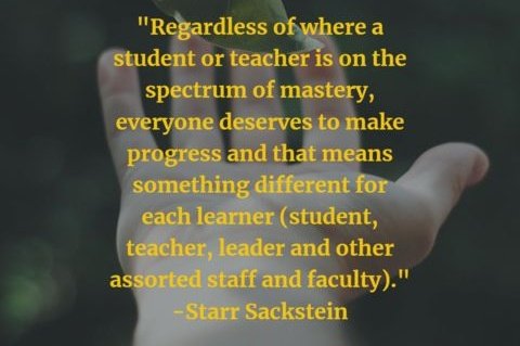 WeinsteinEdu's tweet photo. Success for students should mean making progress from where they were at, no matter if they are below, at, or above grade level. #teachergoals https://t.co/7QDFOcVZ1E