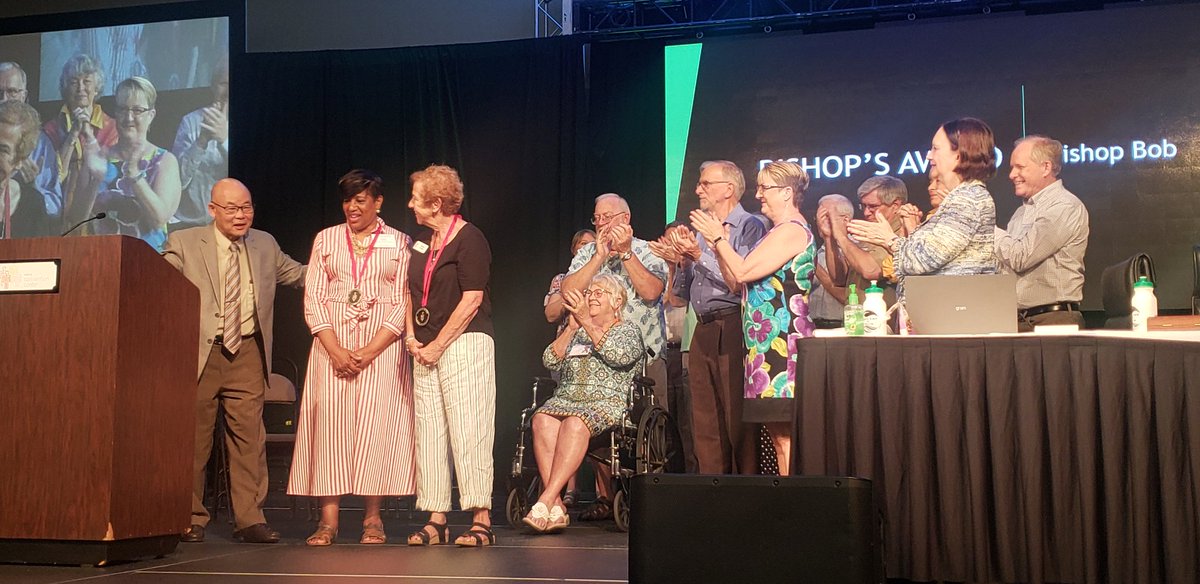 raelathrop's tweet photo. . @NVforCommonGood leaders Barbara and Robin received the @DSCUMC Bishops award at this years annual conference for their hard work during #nvleg on #sb201. We are lucky to have these 2 leaders in our community https://t.co/CQZE35Uxr4