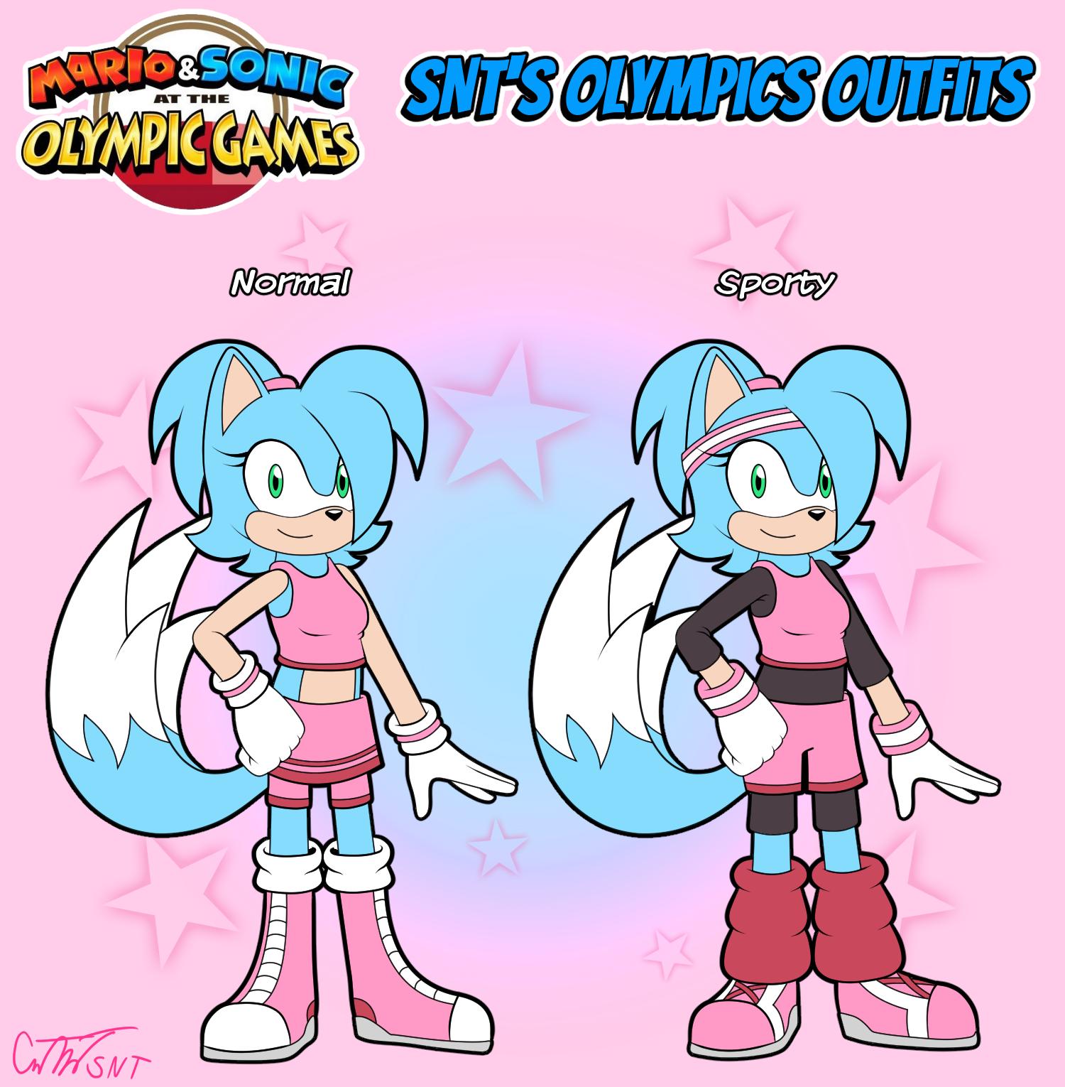 Courtney Projectsnt They Re Finally Done Here S All Of The Outfits I Designed For Snt If She Were In Mario And Sonic At The Olympic Games I Had A Lot Of
