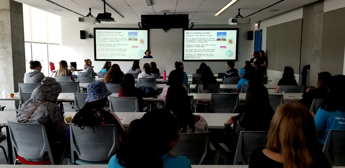 mgrygles's tweet photo. Tech session on #AI #ArtificialIntelligence @SvetaLevitan @minhaitran @stephvalarezo #GirlConChicago 2019 @IBMDeveloper #IBMDeveloperChicago #GoogleChicago https://t.co/avS61EheAX