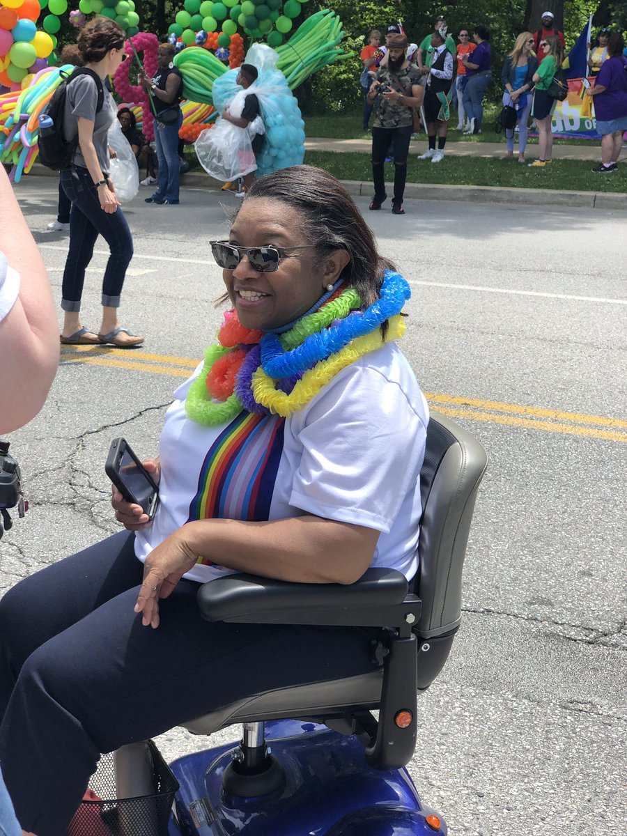 Getting ready for the #BaltimorePRIDE Parade with  @HopkinsREACH. Come see us today and tomorrow. #PrEPme @JHUNursing @kbarbournursing @dtdangerfield @CP_Stuckey #EndHIV #publichealthnursing