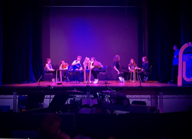 MrsCowieGHS's tweet photo. A full on, exciting day of band calls and plotting lights... 
Well done to all of our cast for their dedication, patience and focus today!
Make sure you rest tonight for tech rehearsals tomorrow and if you haven’t yet got your tickets, be sure to do it quick! 👏 #schoolofrock19 https://t.co/R1TGjKfwwZ