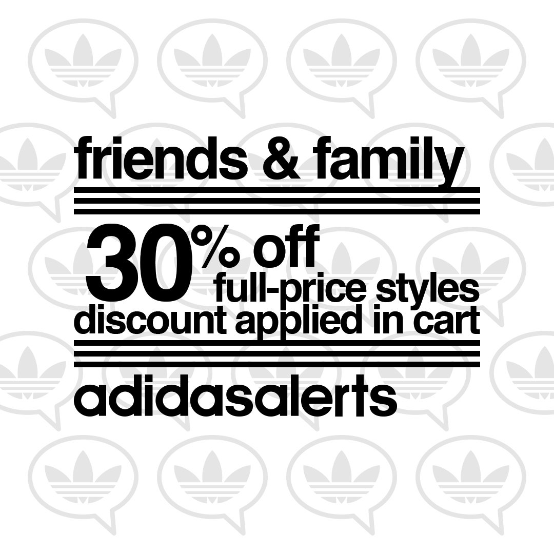adidas friends and family sale 2019
