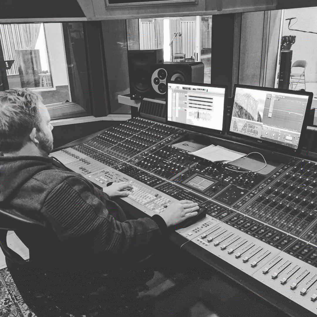 Working on a rad project with some rad people #recordingstudio #musicproducer #musicproduction