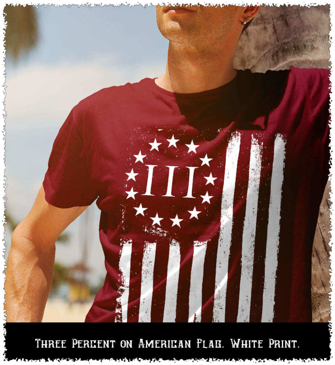 loyalninetees's tweet image. Three Percent on American Flag. White Print. Gildan Ultra Cotton T-Shirt. Maroon. is.gd/dKZ1x9 #threepercent #threepercenter #threeper #patriot