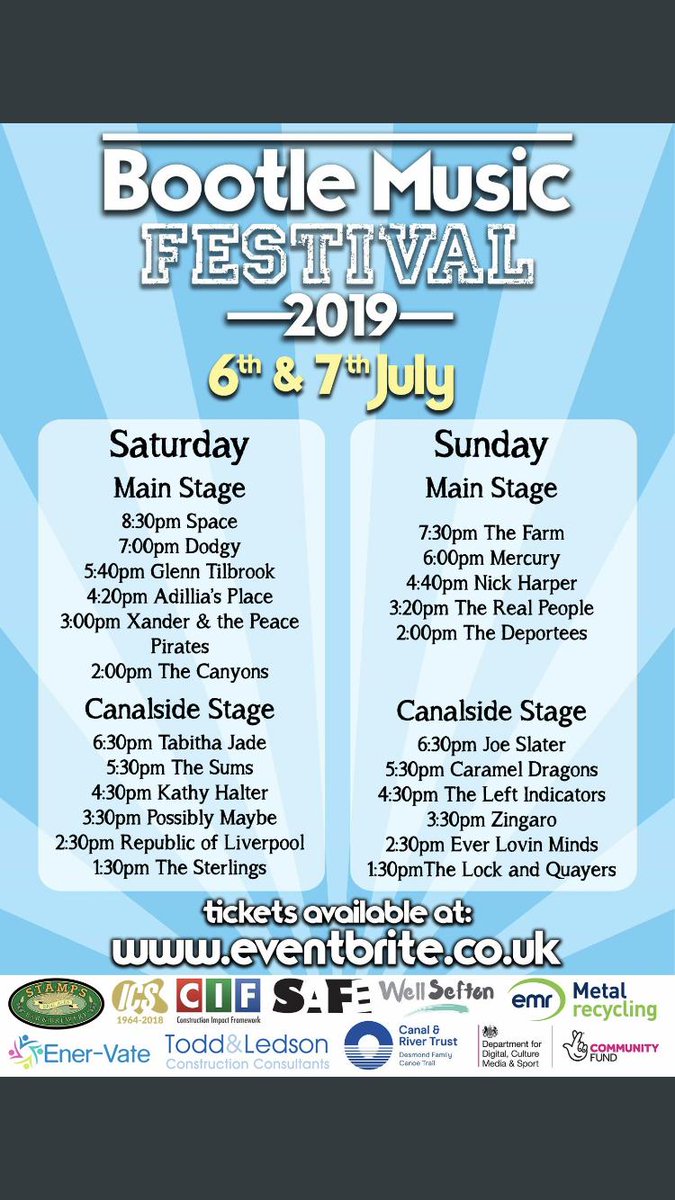 RT pls 3 wks we play <a href="/BootleMusic/">Bootle Music Festival</a> with <a href="/TheFarm_/">The Farm</a> <a href="/TheFarm_Peter/">TheFarm/PeterHooton</a> <a href="/KeithMullin/">Keith Mullin/TheFarm</a> 
<a href="/spacetheband/">Space the Band</a>
<a href="/DodgyUK/">DODGY</a> <a href="/glenntilbrook/">Glenn Tilbrook</a> - <a href="/Squeezeofficial/">Squeeze</a> <a href="/RealPeopleband/">The Real People</a> -Tkts ⬇️ #Bootle #Regeneration <a href="/Carra23/">Jamie Carragher</a> <a href="/reid6peter/">Peter Reid 💙</a> <a href="/NevilleSouthall/">Neville Southall</a> <a href="/Getintothis/">Peter Guy</a> <a href="/Bunnymen/">Echo & the Bunnymen</a> <a href="/Dave_Monks/">Dave Monks</a> 
skdl.co/kiz5qHXB8W