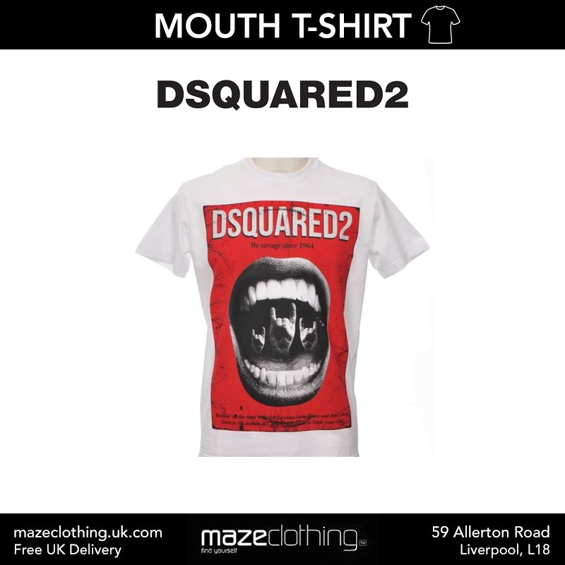 dsquared mouth t shirt