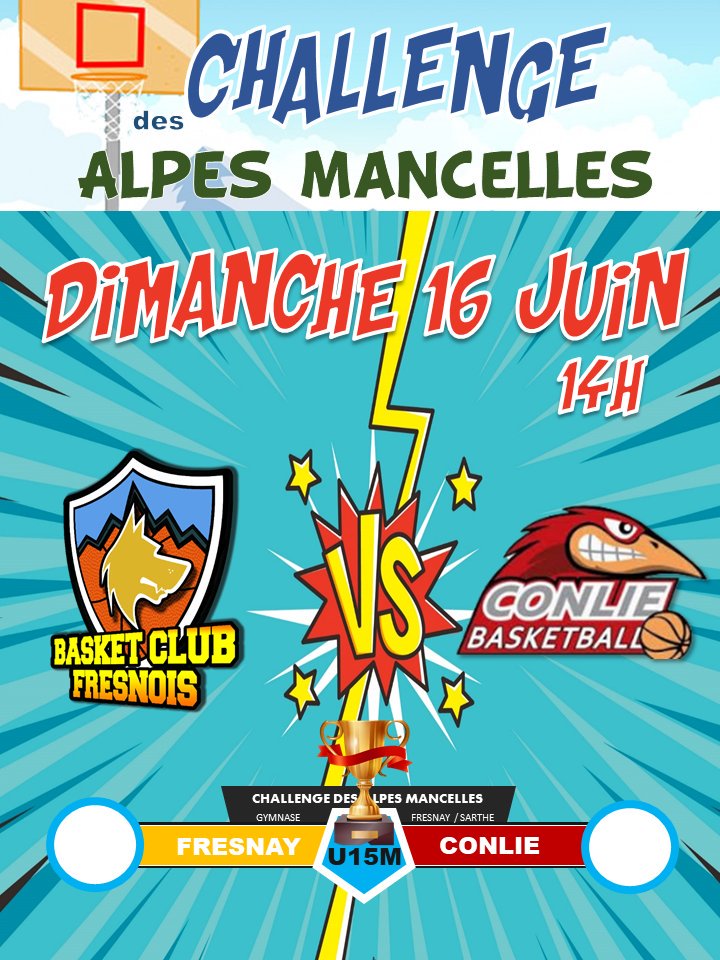 BCFresnois's tweet photo. Finales du challenge des Alpes mancelles - 16 juin présentation des équipes et des duels de demain https://t.co/015Z8Cpw9S #WeTheNorthSarthe #GoBCF72 #Fresnay #sarthe #basket https://t.co/uwbysAFNog