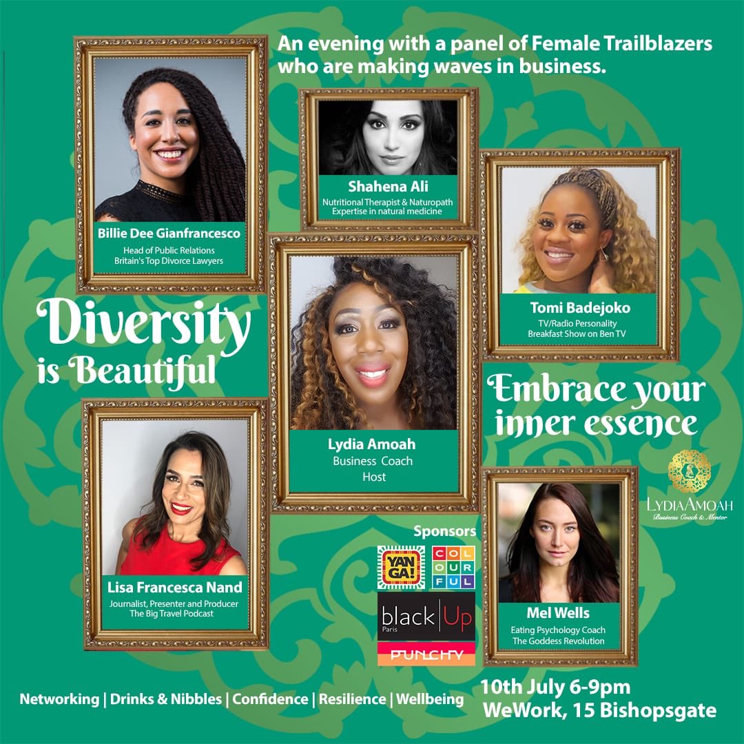 tomibadejoko's tweet photo. So excited to be one of the Panelist speaking at the #diversityisbeautiful event taken place at @WeWork #bishopsgate with these amazing women.⭐️ @LydiaAmoah_ https://t.co/jc1U4vBnxj