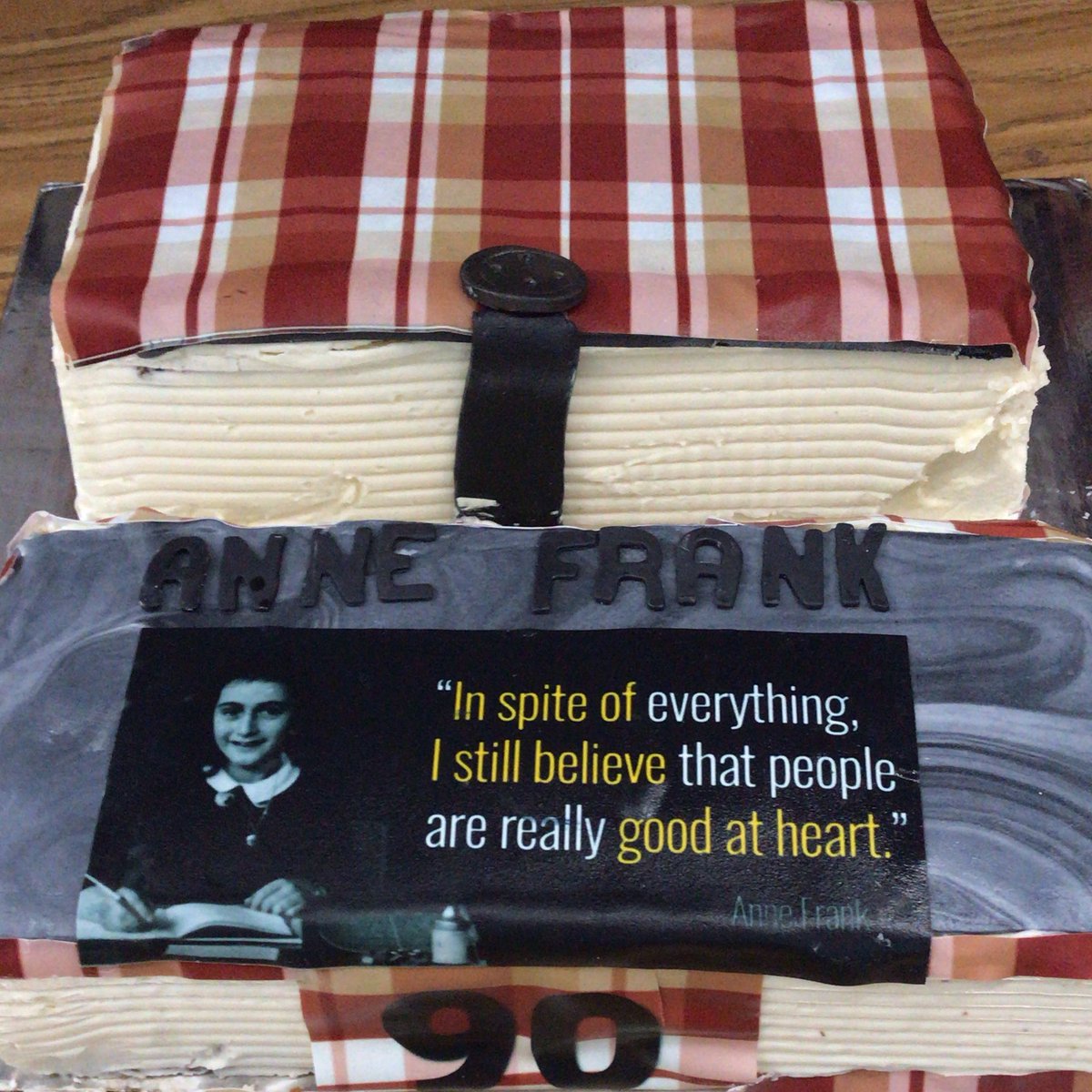 Mrs_Albanez's tweet photo. Our class has been reading, Anne Frank: The Diary of a Young Girl 📖. When we think of Anne, we think of her courage, her sense of humor, and her hopes for the future ❤️. Happy Birthday! #june121929 #annefrank #iteachsped #ForeverInOurHearts #anne90 https://t.co/mFl75Sjhmh