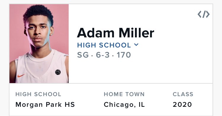 takhtehchianmd's tweet photo. While on his Louisville Official, Illinois just picked up a 2nd crystal ball for elite Morgan park and @TheMacIrvinFire Guard Adam Miller........key Peoria native for 🔶🔷🏀 https://t.co/z0K8NU1FYx