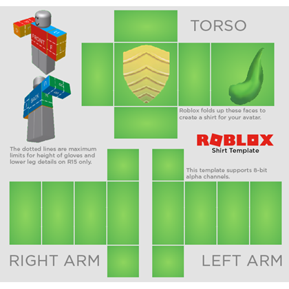 T-shirt Template With Scrambled Eggs and Striped Pants for Roblox