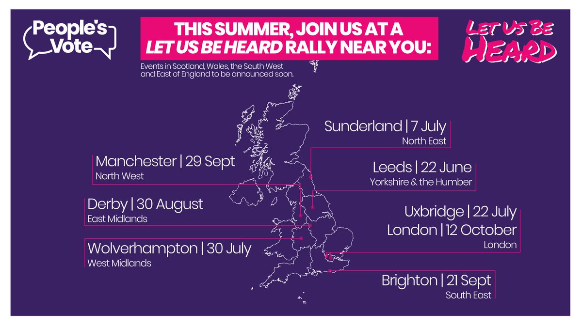 Make a note in your diary! Let's make these huge wherever you chose to go! I will be in Uxbridge and London. Come join us!! #WeWillBeHeard #PeoplesVote #PutItToThePeople #NoToNoDeal #StopBrexitSaveBritain #StopBorisSaveBritain