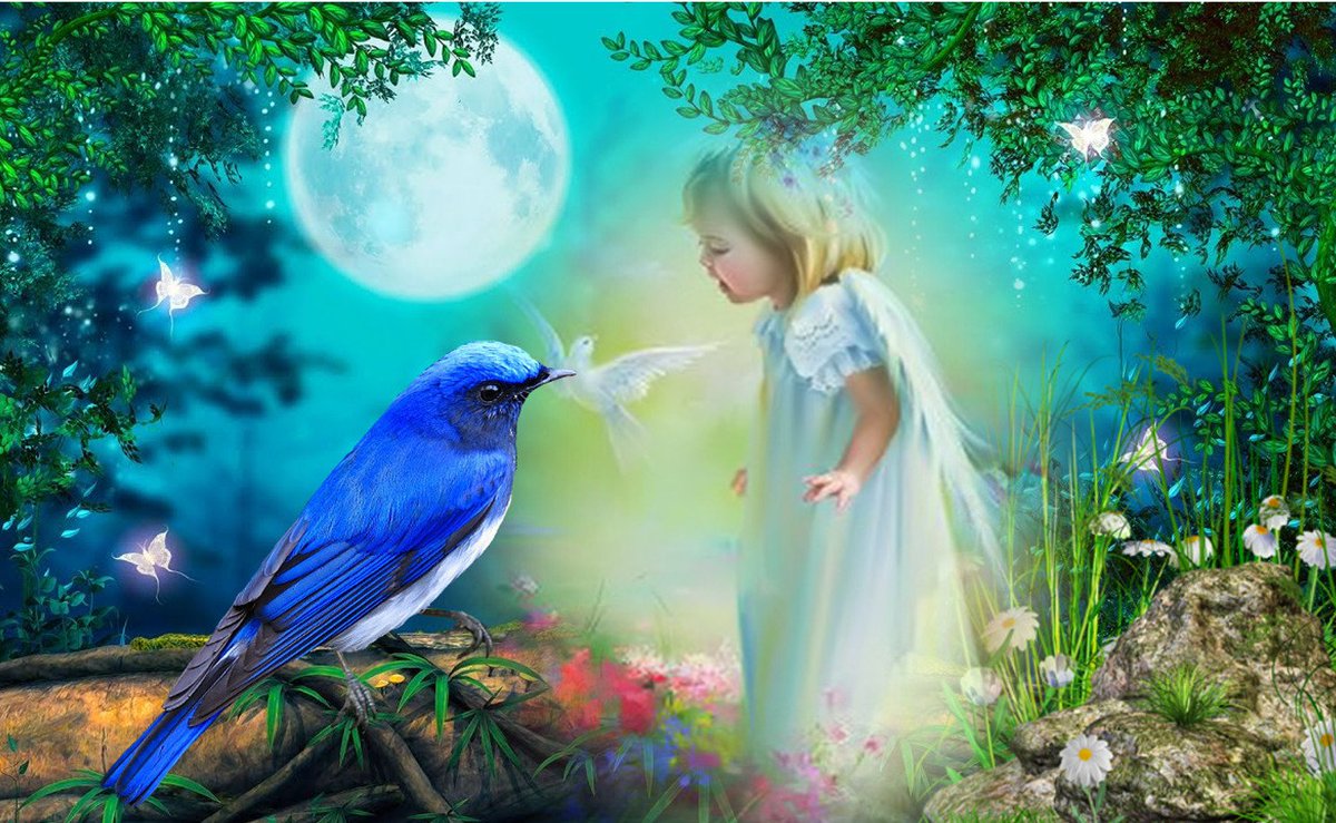 優しい愛に
　包まれて

　　何より大切な
　　　宝物

このままずっと
　変わらない

　　穏やかな
　　　大切な時間を

　　　いつまでも
　　　　大切にしたい…

　　　　～青い鳥～