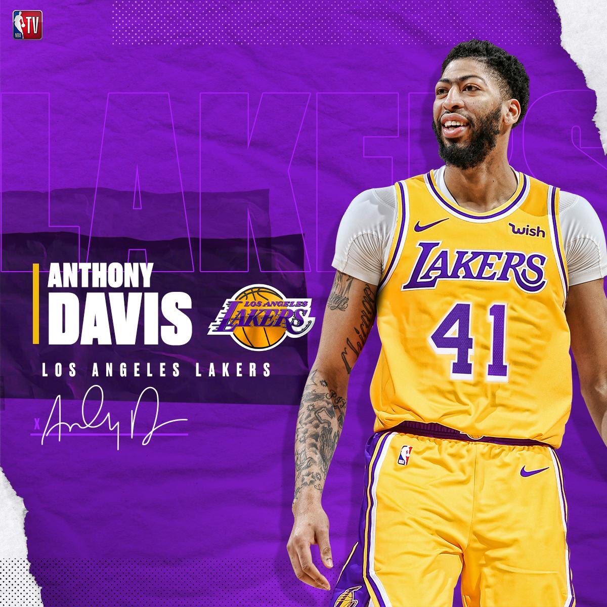 Z_Hunna's tweet photo. ANTHONY DAVIS IS A LAKER! 💜💛 https://t.co/L8qPwOfmgz