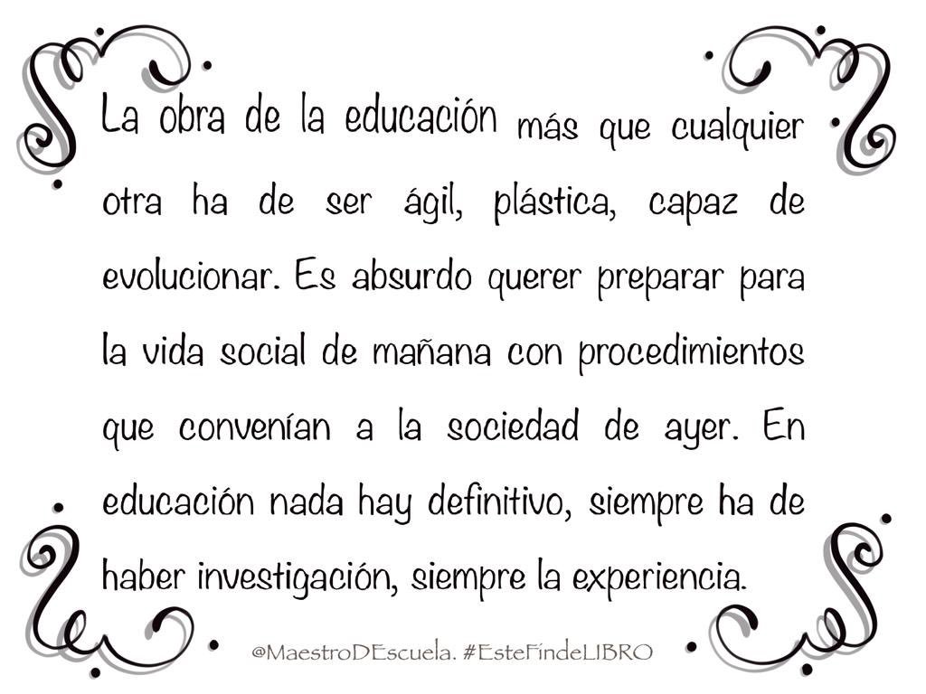 MaestroDEscuela's tweet photo. Os invitamos a descubrir al autor o autora de nuestra frase pedagógica para #EsteFindeLibro #MaestrosDEscuela https://t.co/RpjtKJPnQ9