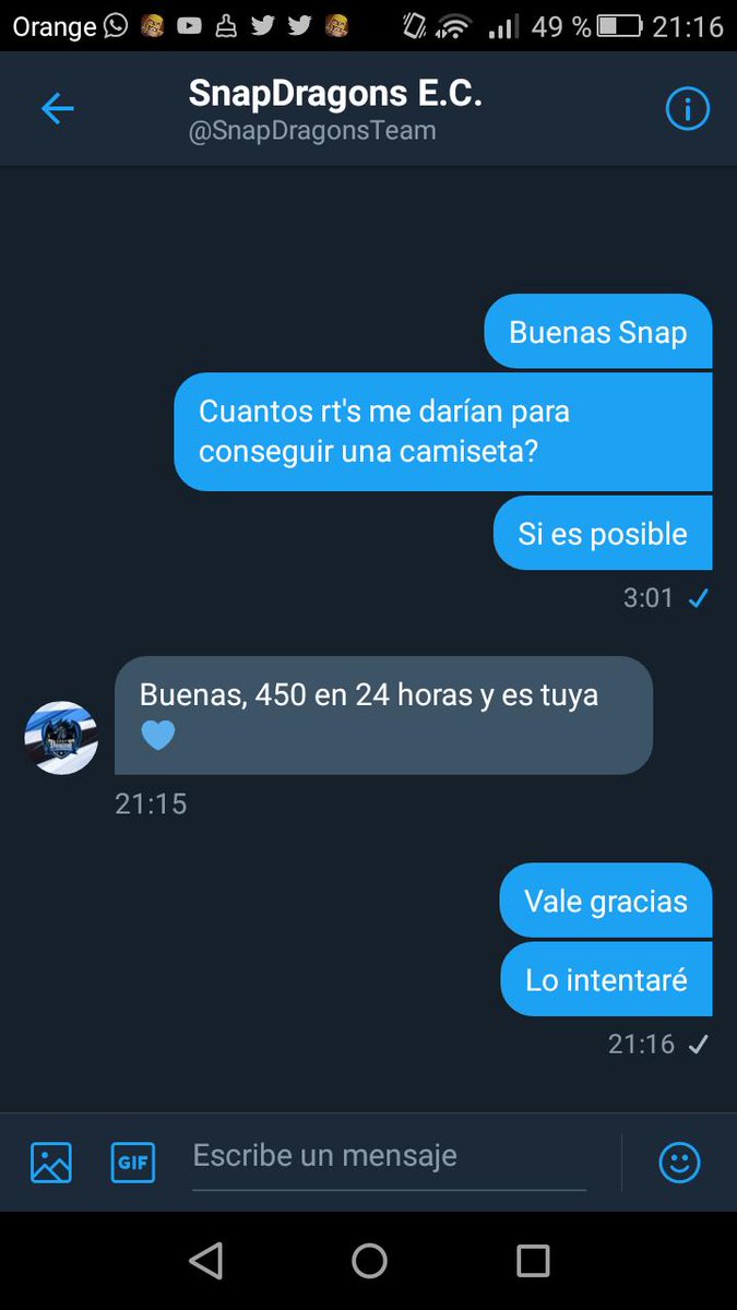 x_wessel's tweet photo. Los chicos de snap me dan de límite 24 hora por favor ayudarme a llegar a ese objetivo 
Dadle rt's por favor
@SnapDragonsTeam  @NotBryyy @omgisniki @MitologyEsport @TAPeSportsESP @iTzDxnKo @ThePITI @Trus @AyudaJugador @Promo_eSport @ProDiiGGe @raul_pro_20 @ZeFraA_ @ZbernatE https://t.co/F4lALXgPss