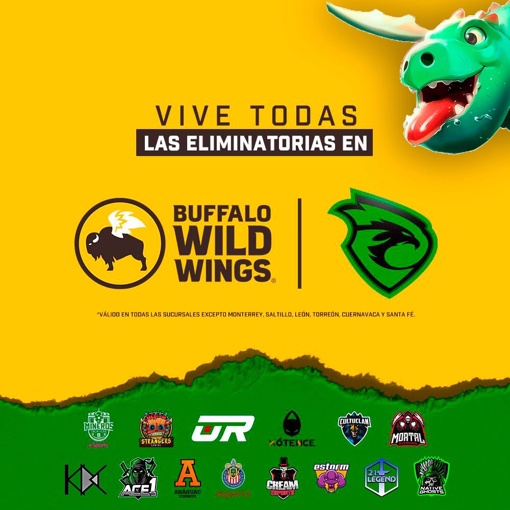 Feliz sábado, les recordamos que pueden vivir la experiencia de la mejor liga de México en los establecimientos de <a href="/BWWingsMX/">Buffalo Wild Wings</a> 

¡¡En unos minutos daremos a conocer las diferentes ofertas para que vivan el #ClashRoyale a otro nivel!!

#LaMejorLigaDeMéxico #LMxBWW