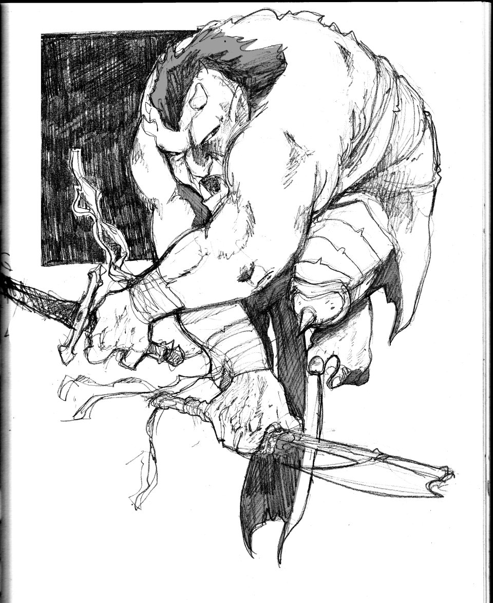 jamilsart's tweet image. Another character concept for a fantasy story I&apos;m working on. This fellow&apos;s name is Stank.

#sketch #sketchbook #orc #fantasy #jamilsart