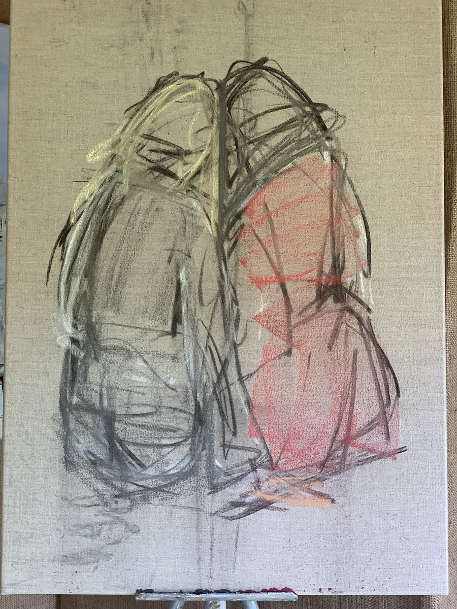 Sketching for a #painting #friends