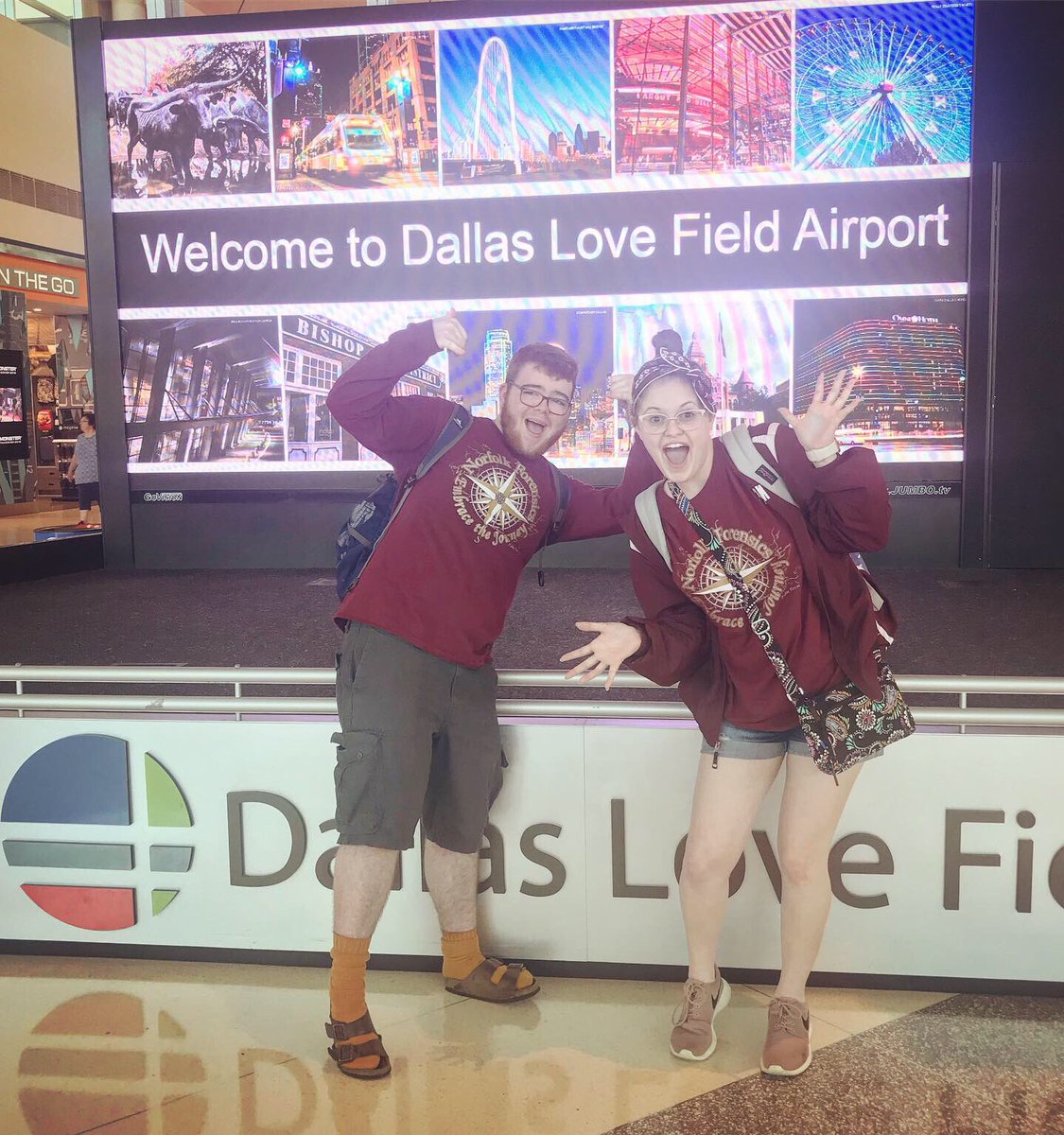 PegBelt's tweet photo. We made it! #NATS19 #DallasBaby #ByeByeBeltTour β€οΈπ§‘ππππ https://t.co/7BQMYsN09o
