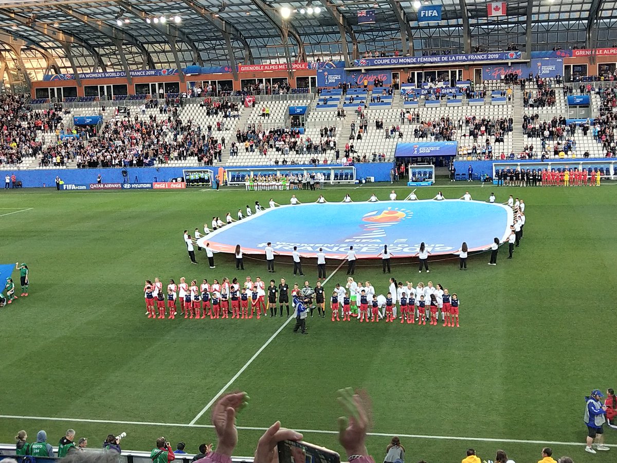 FIFAWWC_JAM's tweet photo. I'm back at Stade des Alpes, this time to see Canada vs New Zealand. Did you know that team Canada's Prince, Rose, Scott, Lawrence and Buchanan are all Jamaicans by descent. That's the diaspora for yah. ๐จ๐ฆ๐ฏ๐ฒ Let's Go ๐จ๐ฆ #teamconcacaf #represent https://t.co/PqXb2q4O5s
